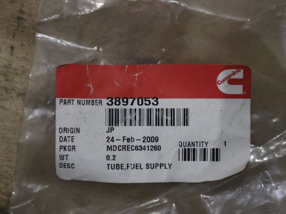 Cummins Fuel supply tube #1
