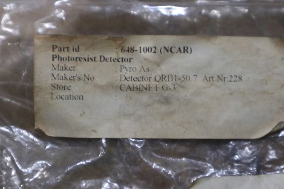 Photoresist Detector #3