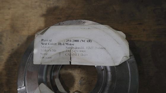 Seat Cover. Hyd.Motor #2