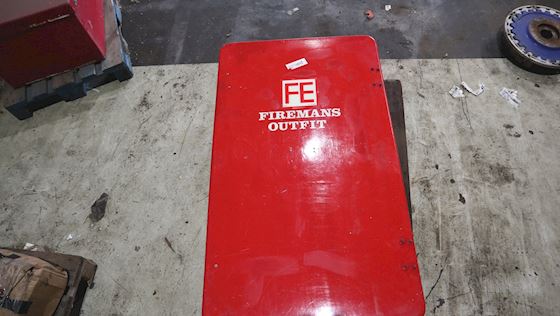 Fireman's equipment complete in cabinet #6