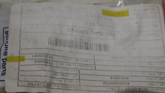 Alfa Laval Helical Spring P626 #1