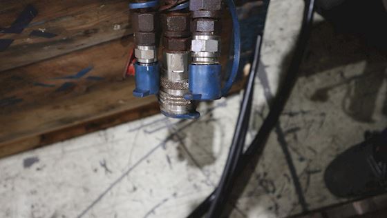 Hawe Hydraulik motor med tre lange slanger og lynkoblinger #9