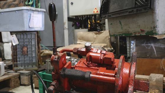 Hawe Hydraulik motor med tre lange slanger og lynkoblinger #11