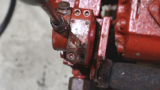 Hawe Hydraulik motor med tre lange slanger og lynkoblinger #15