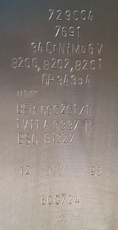 Wärtsilä Crankshaft 6L46C 729004/7691 #3