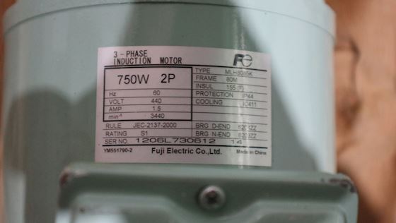 Fuji Electric El motor MLH 8035 #6