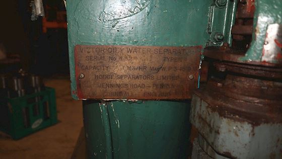 Hodge seperators limited Victor Oily Water Seperator Type MS #8