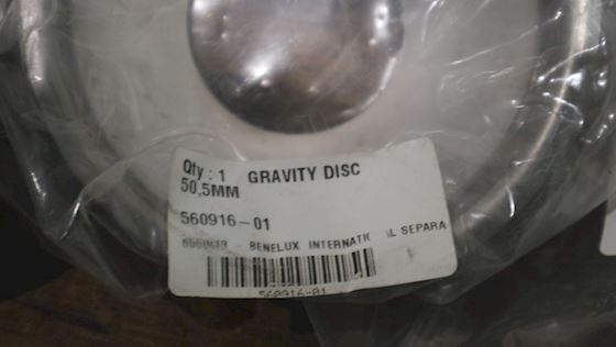Alfa Laval Gravity Disc 50,5 mm  560916-01 #1