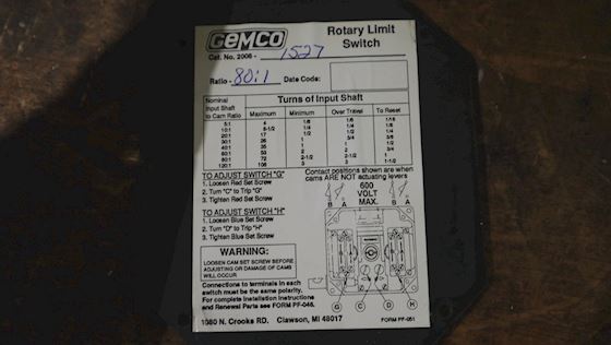 Gemco Rotary Limit Switch #3