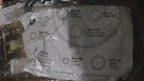 Parker Fuel Filter Seal Kit RK11-1404 #2