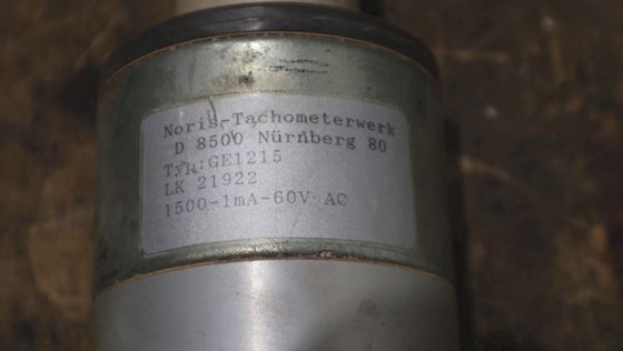 Noris  Tachometer Generator GE1215 #2
