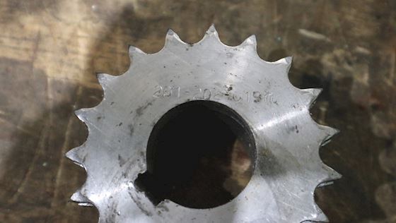 Dobbel kædehjul med 19 tænder    201-202-019 #1