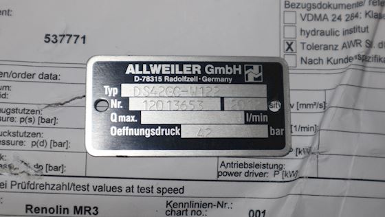 Allweiler AG DS42GC  Pressure relief Valve Screw Sprimg #5