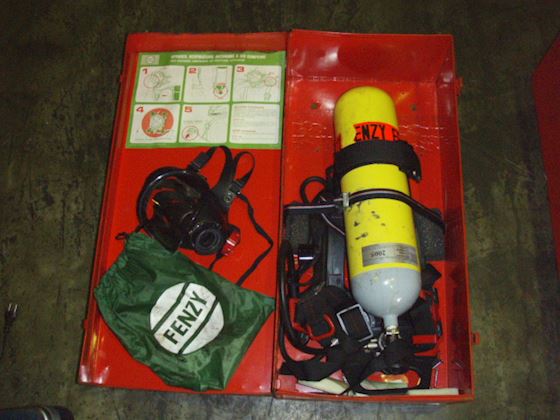 N/A Cupboard with firefighter equipment #2