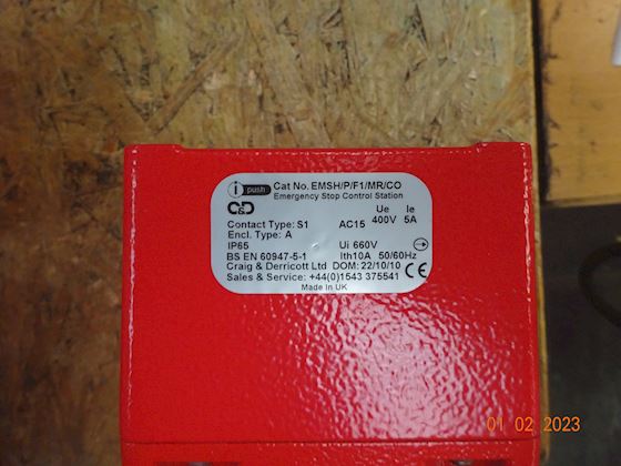 Craig & Derricott  Emergency Button EMSH/P/F1MR/CO #3
