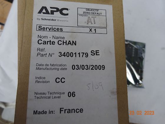 Schneider Electric APC Carte CHAN 34001179SE #2