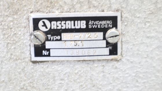 Assalub AB Lub.oil Lubricator BSR- 7/2,5 #7
