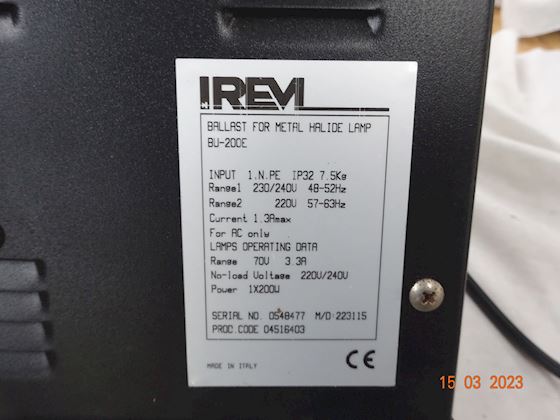 Irem BALLAST FOR METAL HALIDE LAMP #2