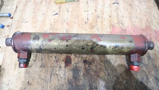 Pipe cooler in sea water permanently holds #1