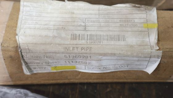 Alfa Laval Inlet Pipe 51960281 #3