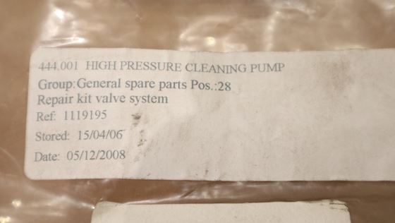 Nilfisk Valve System Repair Kit 1119195 #3