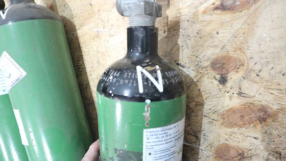 Trykflasker Nitrogen Stål Flaske 3L 150ATM #6