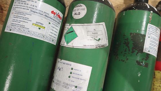 Trykflasker Nitrogen Stål Flaske 3L 150ATM #8