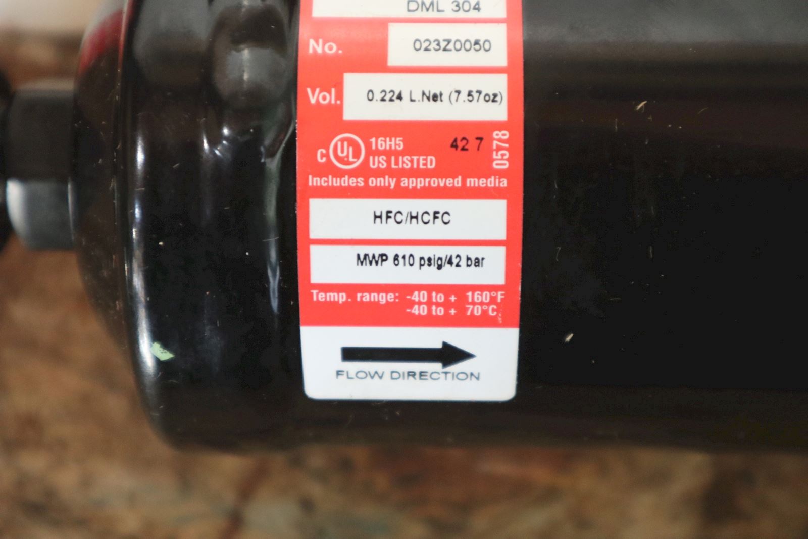 > Danfoss Eliminator Liquid Line Filter Drier DML 304 - Smedegaarden A/S