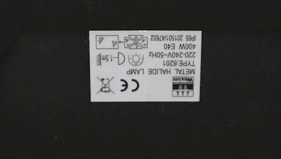 Wexim Metal Halide Lamp 6201 #2