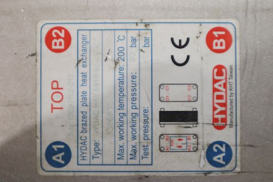 Hydac Loddet pladevarmeveksler HYDAC HEX S615-80-00/G1" #2