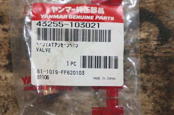 Yanmar Valve 43255-10302 #2