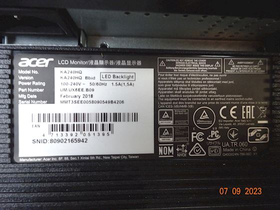 ACER Monitor KA240HQ #2