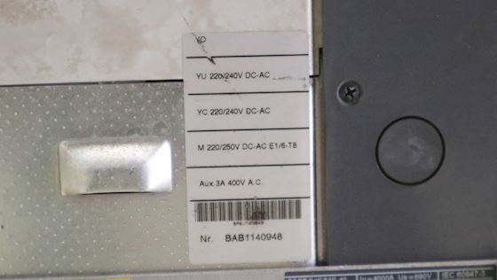 ABB SACE E4SMS40   4000  A #6