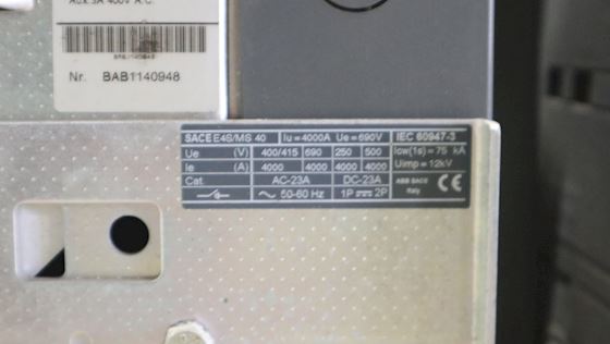 ABB SACE E4SMS40   4000  A #9