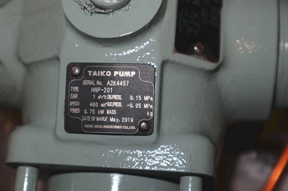 Taiko Kikai One Rotor Screw Pump /Pin Joint Type HNP-201 #7