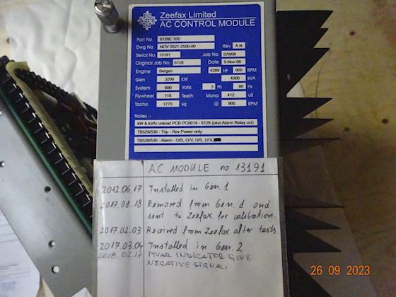 Zeefax Ltd. AC Control Module 6128E 105 #2
