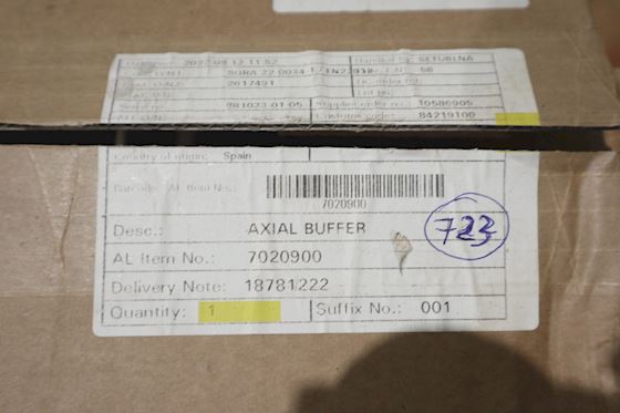 Alfa Laval Axial Buffer P/N 7020900 #7