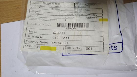 Alfa Laval Spare Part for Paring Disc Device #10