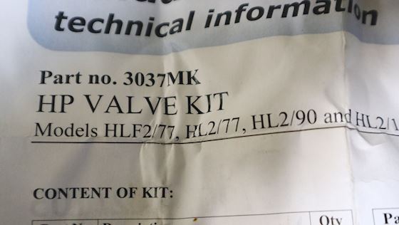 Sperre HP Valve with Gasket 3037 #5