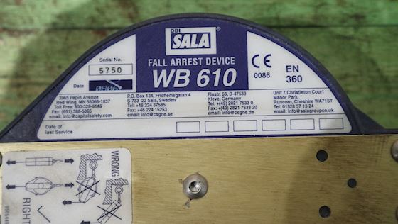 DBI Sala Fall Arrest Device WB 610 #3