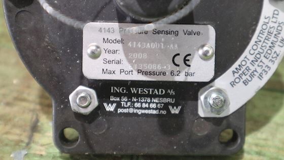 Amot Controls Differential Pressure Valve 4143A #4