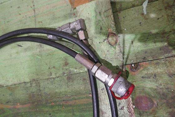 Hydraulik slange 2 m lige + vinkel #2