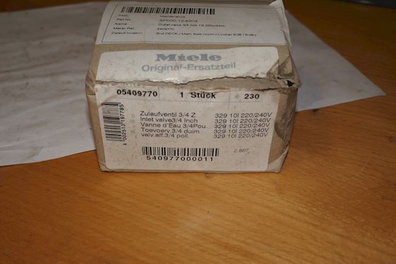 Miele Outlet Valve 509770 #7