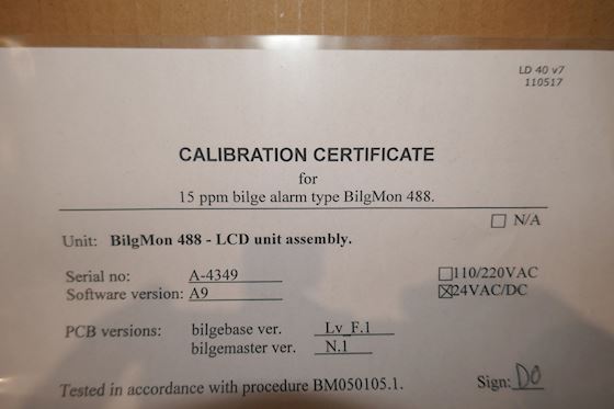 Facet International -Brannstrom Bilge Alarm Monitoring Cell Bilgmon 488 #5