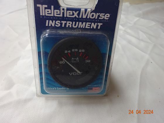 Teleflex Marine Morse Voltmeter - 24 volt #1