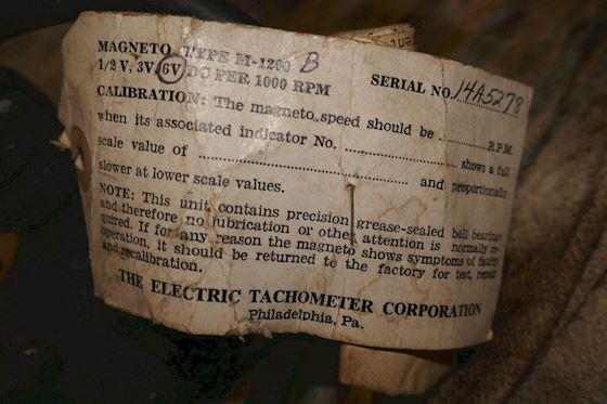 Tetco M1200B6 Tachometer #2