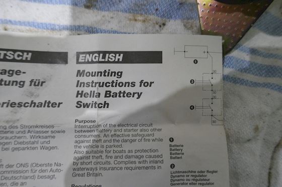 HELLA MARINE Battery Master Switch 6EK001559-001 #4