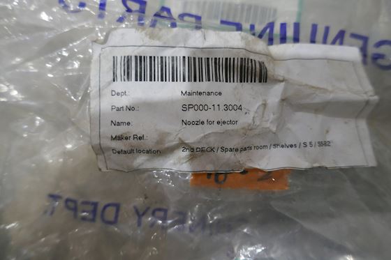 Miura Co., Ltd Nozzle for Ejector for Fresh Water Generator WM-25SS #3