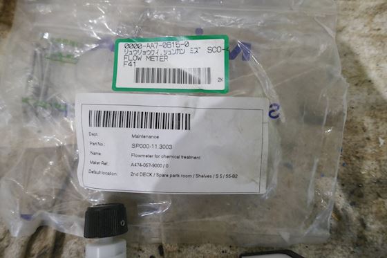 Miura Co., Ltd Flowmeter for Chemical Treatment for Fresh Water Generator WM-25SS #5