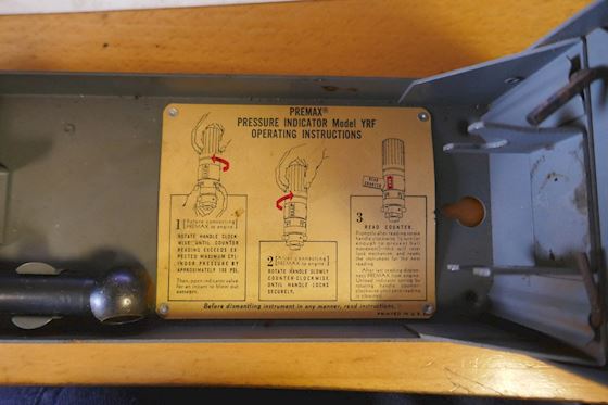 Bacharach Industries Engine Pressure Indicator YRL #10
